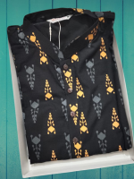 All over Printed Premium Aarong Soft Cotton Black & Yellow Colors Mens Punjabi - Image 2