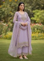 Sadabahar  Pakistani luxury organza dress 🤩🤩 Light Purple💜💜💜 colour😍 - Image 2