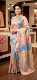 Indian Premium Quality Organza Party Sharee. - Image 2