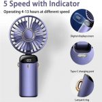 90° Adjustable Handheld LED Mini Fan with Aroma Diffuse - Image 2